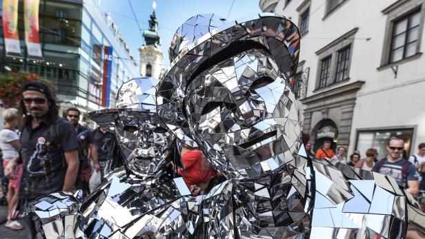 Für Straßenkünstler aus aller Welt ist Linz ein beliebtes Ziel