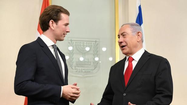 Kanzler Kurz und Israels Premier Netanjahu haben ein inniges Verhältnis