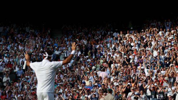 Roger Federer hat das Publikum in Wimbledon auf seiner Seite.