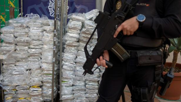 Der Kokainfund bei einer Razzia in Malaga