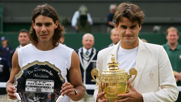 Alte Bekannte: Rafael Nadal und Roger Federer