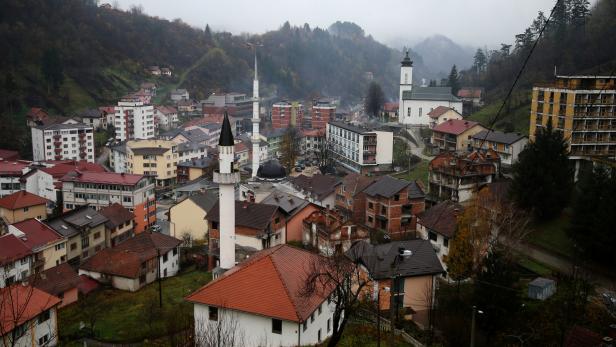 Bosnische Stadt Srebrenica