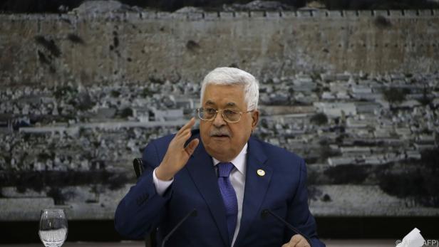 Der Palästinenserpräsident verkündete die Entscheidung