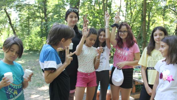 Junge Naturforscher_innen beim internationalen VIG-Kids-Camp in Wien