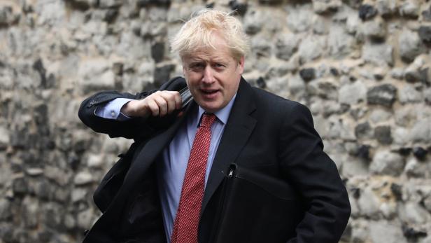 Die Krawatte zu lang, das Haar zerzaust - ein typischer Boris-Johnson-Look