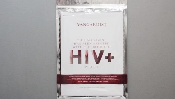 Aufrüttelnd: Magazin aus Tinte mit HIV-Viren