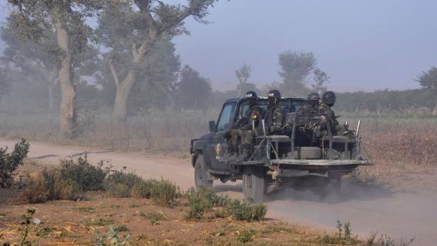 Mitglieder der kamerunischen Rapid Intervention Force