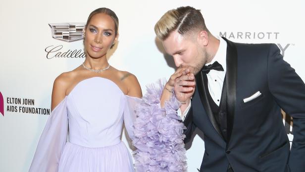 Leona Lewis und Dennis Rauch bei den Elton John AIDS Foundation Academy Awards, Februar 2019.