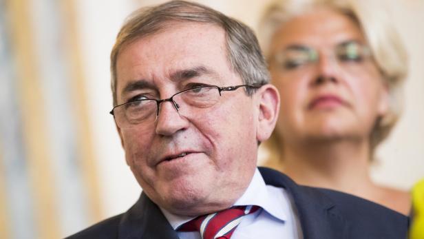 Heinz Schaden vor seinem Rücktritt als Bürgermeister 2017