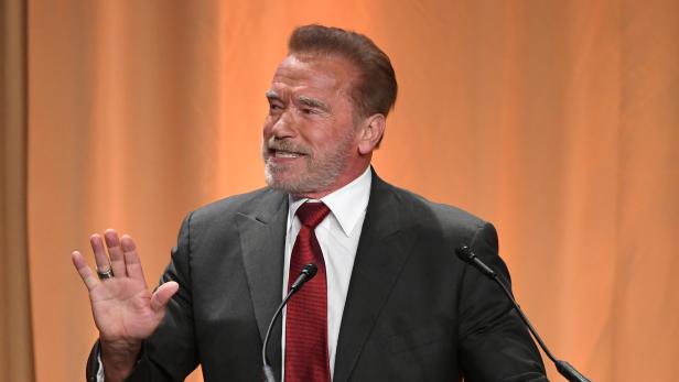 Arnold Schwarzenegger bei einem Pressebankett in Beverly Hills, Juli 2019.