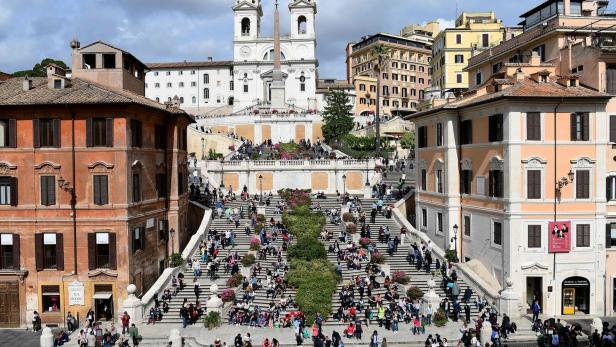 Rom: Auf der spanischen Treppe gibt es ein Sitz-Verbot