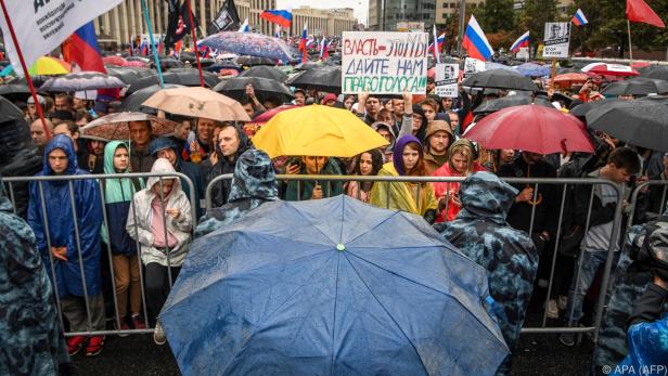 Am Samstag wurde in Moskau groß demonstriert