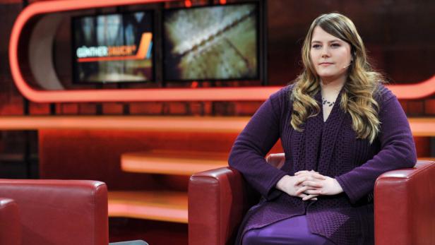 epa03588718 Austrian Natascha Kampusch appears on the ARD television talk show &#039;Guenther Jauch&#039; at the Gasometer in Berlin, Germany, 17 February 2013. The show&#039;s topic was &#039;Kidnapped and abused - How successful is life afterwards?&#039;. In March 1998, Kampusch was abducted at the age of ten, and was held captive in a cellar for eight and a half years. She managed to escape from captivity on 23 August 2006. EPA/PAUL ZINKEN