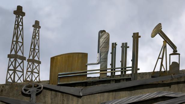 Eine Anlage des staatlichen Erdöl-Unternehmens PDVSA in Caracas, Archivaufnahme