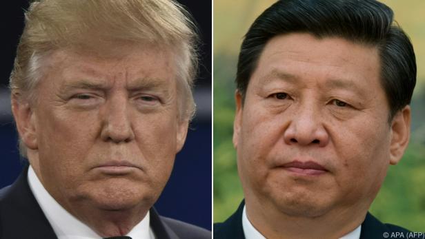Die Regierungsspitzen der Konfliktländer: Trump und Xi Jinping