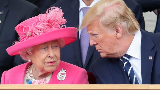 Not amused: Donald Trump "ruinierte" Lieblingsrasen der Queen