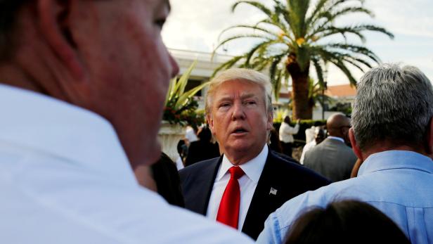 Trump bei einem Wahlkampfauftritt im Oktober 2016 in seinem National Doral Hotel.