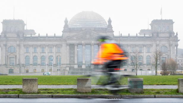 Radfahrer in Berlin.