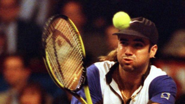 Tennis-Superstar Andre Agassi beehrte die Stadthalle im Jahr 1994 - bei seinem einzigen Wien-Auftritt holte sich der Amerikaner den Titel.