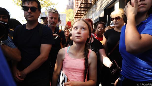 Greta Thunberg protestiert in New York