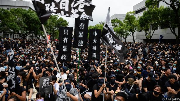Dauerprotest in Hongkong für mehr Demokratie