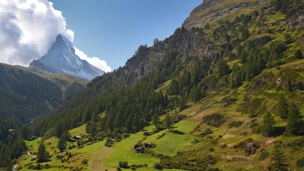 Das Matterhorn, eines der Wahrzeichen der Schweiz wird immer instabiler.