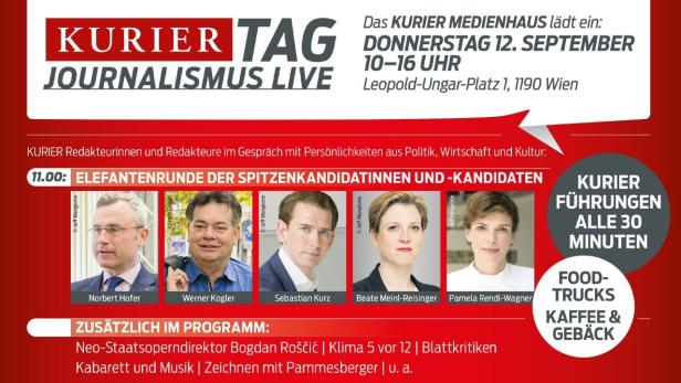 KURIER-Tag im Live-Stream