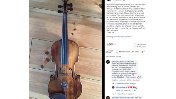 Geige im Zug verloren: Social Media beschert Musikerin neues Instrument