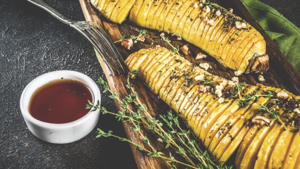 Rasted hasselback pumpkin