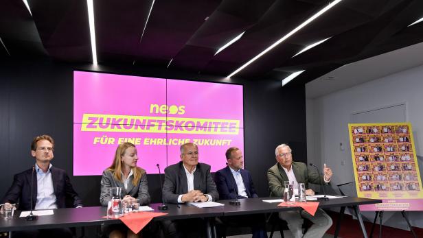 Neos stellen "Zukunftskomitee" mit Ex-ÖVP-Persönlichkeiten vor