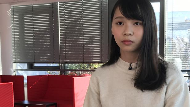 Agnes Chow bei einem KURIER-Interview 2019