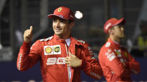 Die neue Nummer 1: Charles Leclerc (li.) stach Sebastian Vettel erneut aus