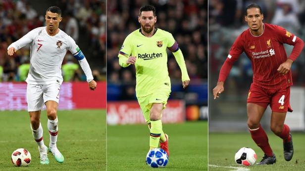 Die Qual der Wahl: Ronaldo, Messi oder Van Dijk?
