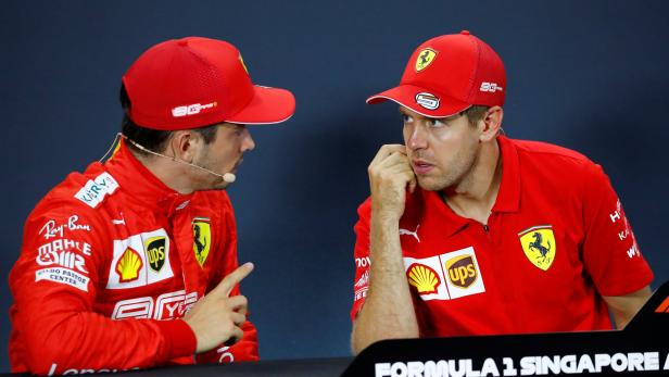 Gesprächsbedarf haben Leclerc und Vettel