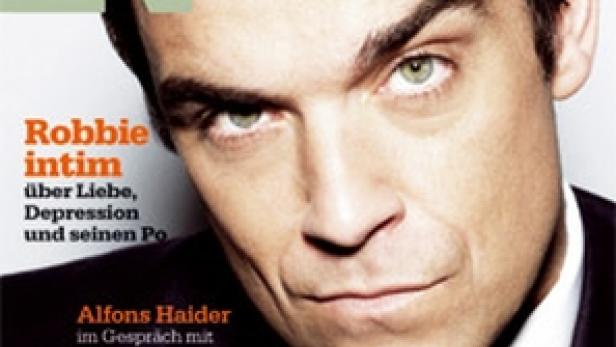 Das Cover des „Name It“ Magazins zeigt ein Porträt von Robbie Williams.