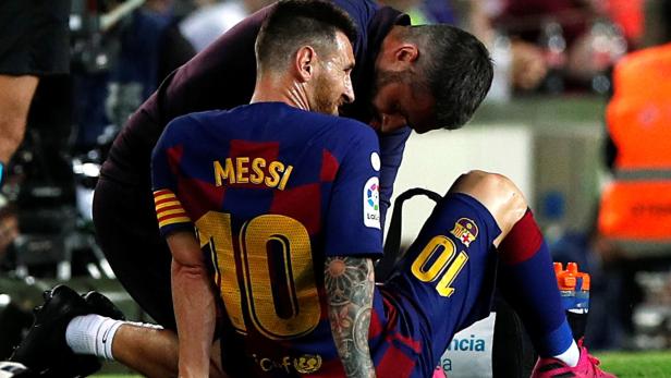 Messi: Leicht verletzt, lange Pause?