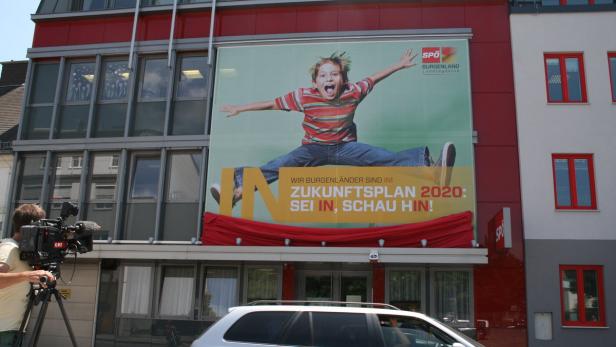 Das Rote Haus, die SPÖ-Zentrale in Eisenstadt, hat zwei neue Chefs
