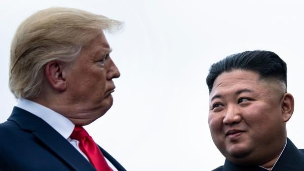 Trump und Kim im vergangenen Juni.