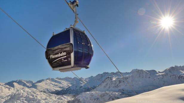 Die Flexenbahn gehört zum Skigebiet am Arlberg