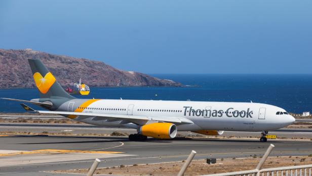 Airbus vor dem Abflug aus Las Palmas.