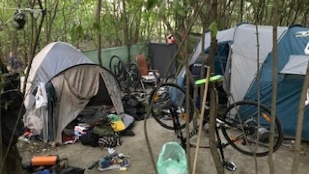 Angezeigt: Zeltlager auf Donauinsel als Sammelplatz für Diebesgut