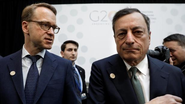 Der Deutsche-Bundesbank-Chef Jens Weidmann sieht Draghis Kurs kritisch