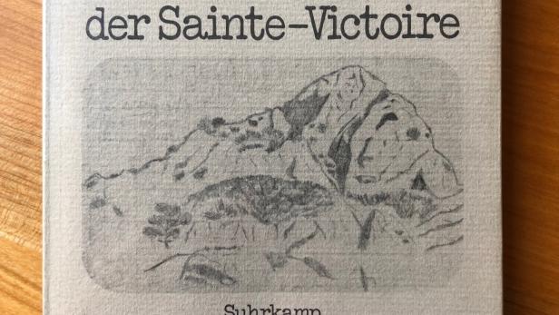 Der Berg Sainte-Victoire - gezeichnet von Peter Handke, verwendet für das Cover des Buches &quot;Die Lehre der Sainte-Victoire&quot; (Suhrkamp)