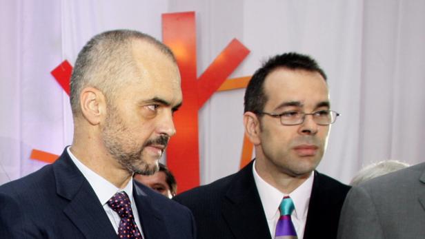 Olsi Rama (re) und sein Bruder Edi Rama, der albanische Premier