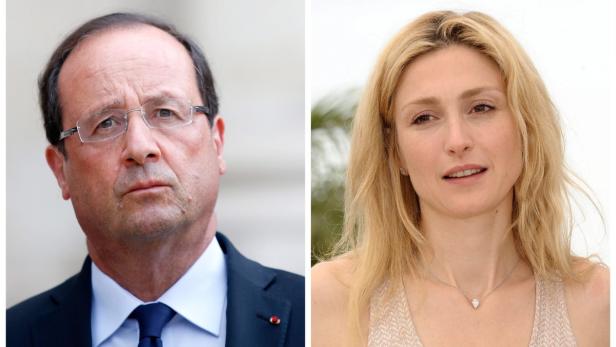 FRANCE FRANCOIS HOLLANDE Ein Doppelporträt von François Hollande und Julie Gayet.