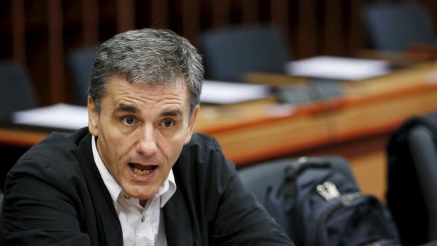 Griechenlands Finanzminister Euclid Tsakalotos am Freitag in Brüssel.