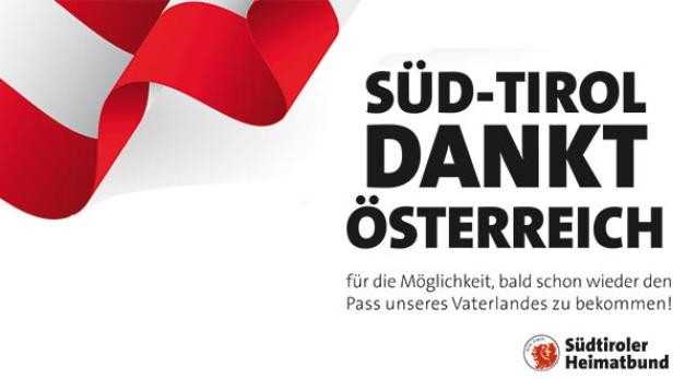 Plakat des Südtiroler Heimatbundes.