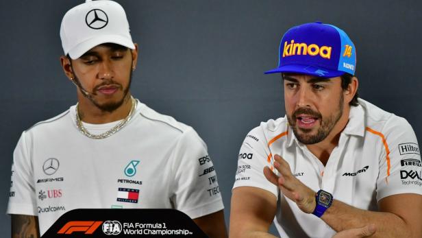 Fernando Alonso (re.) und Lewis Hamilton fuhren jahrelang gegeneinander.