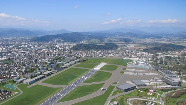 Flughafen Klagenfurt: Neuer Investor hat große Pläne für Airport City (rechts)