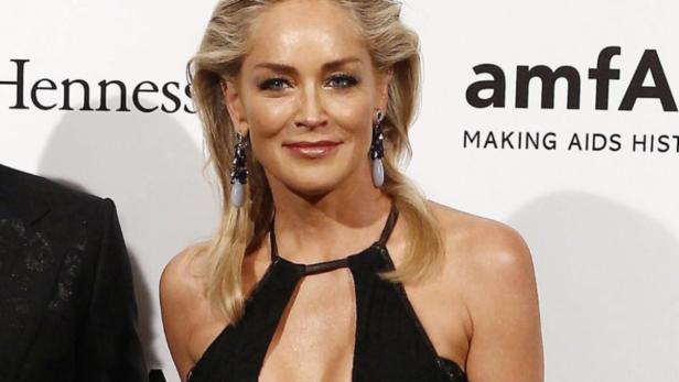 Sharon Stone bei einer Veranstaltung von amfAR, einer Stiftung zur Aids-Forschung.